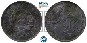 20 копеек 1933 года 