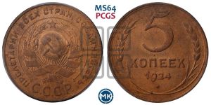 5 копеек 1924 года 