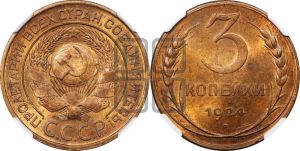 3 копейки 1924 года 
