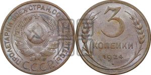 3 копейки 1924 года 
