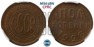 полкопейки 1928 года 