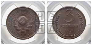 3 копейки 1924 года 