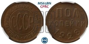 полкопейки 1928 года 