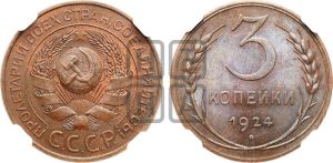 3 копейки 1924 года 