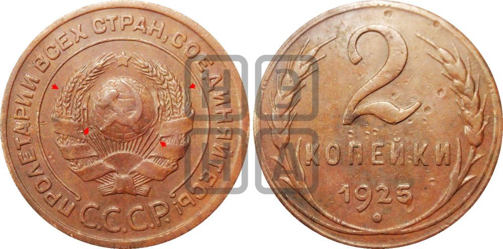 2 копейки 1925 года | Адрианов - 12