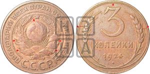 3 копейки 1924 года | Адрианов - 5