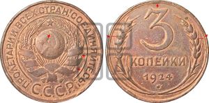 3 копейки 1924 года | Адрианов - 6