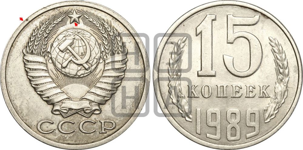 15 копеек 1989 года | Адрианов - 243