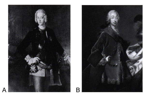 Портрет Фридриха II в молодости и портрет великого князя Петра Федоровича