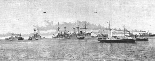 Французская эскадра на рейде Кронштадта