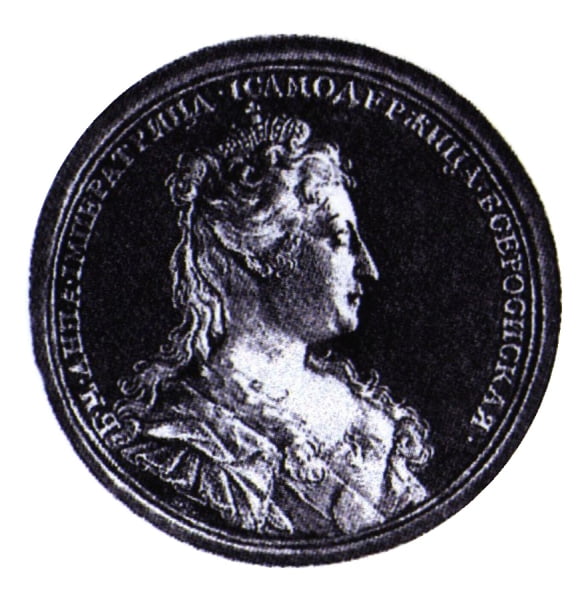 А. Шульц. Коронационная медаль Анны Иоанновны, 1730 г.