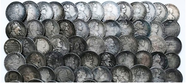 Коллекция сувенирных монет 18-го века с патиной