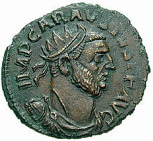 Профиль Караузия на римской монете