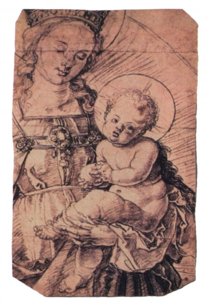 А. Дюрер. Мадонна с ребенком. XVI в.