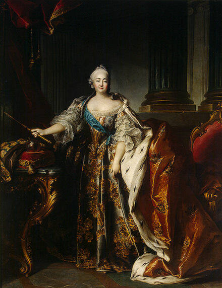 Токке Луи, 1758 г. Портрет Елизаветы Петровны